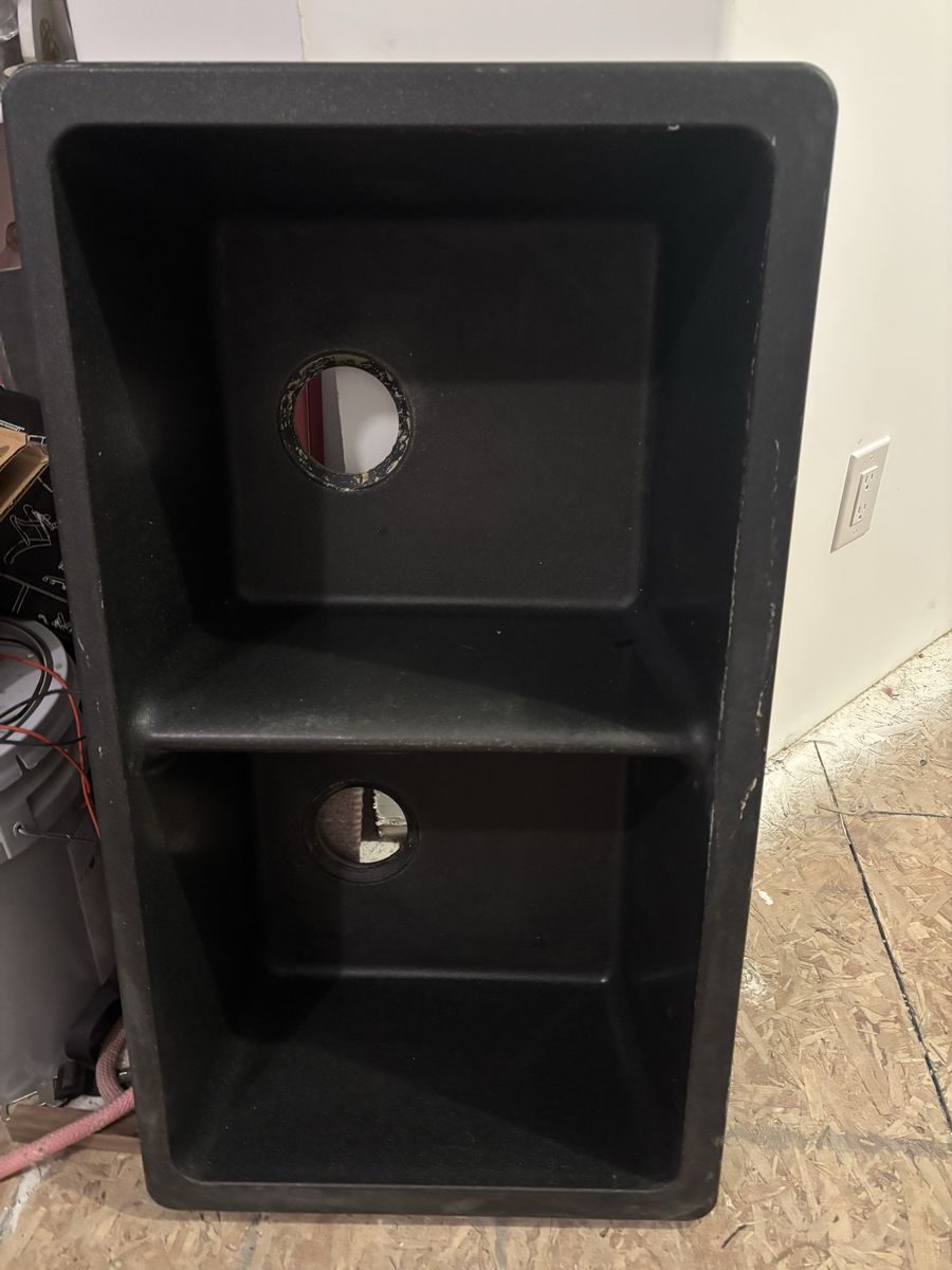 Black Granite‑Composite Double Sink