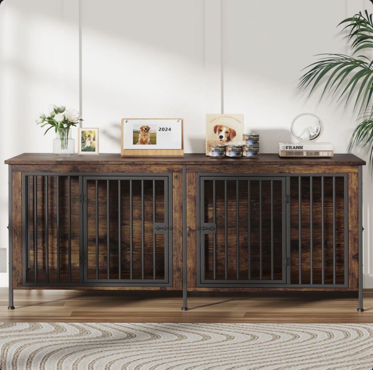 Large Furniture Style Crate with 4 Doors