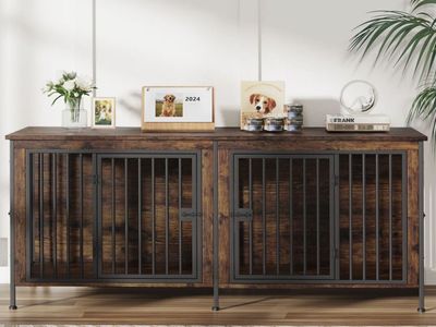 Large Furniture Style Crate with 4 Doors
