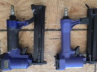 Lot of 2 Pneumatic Air Nailer Staplers