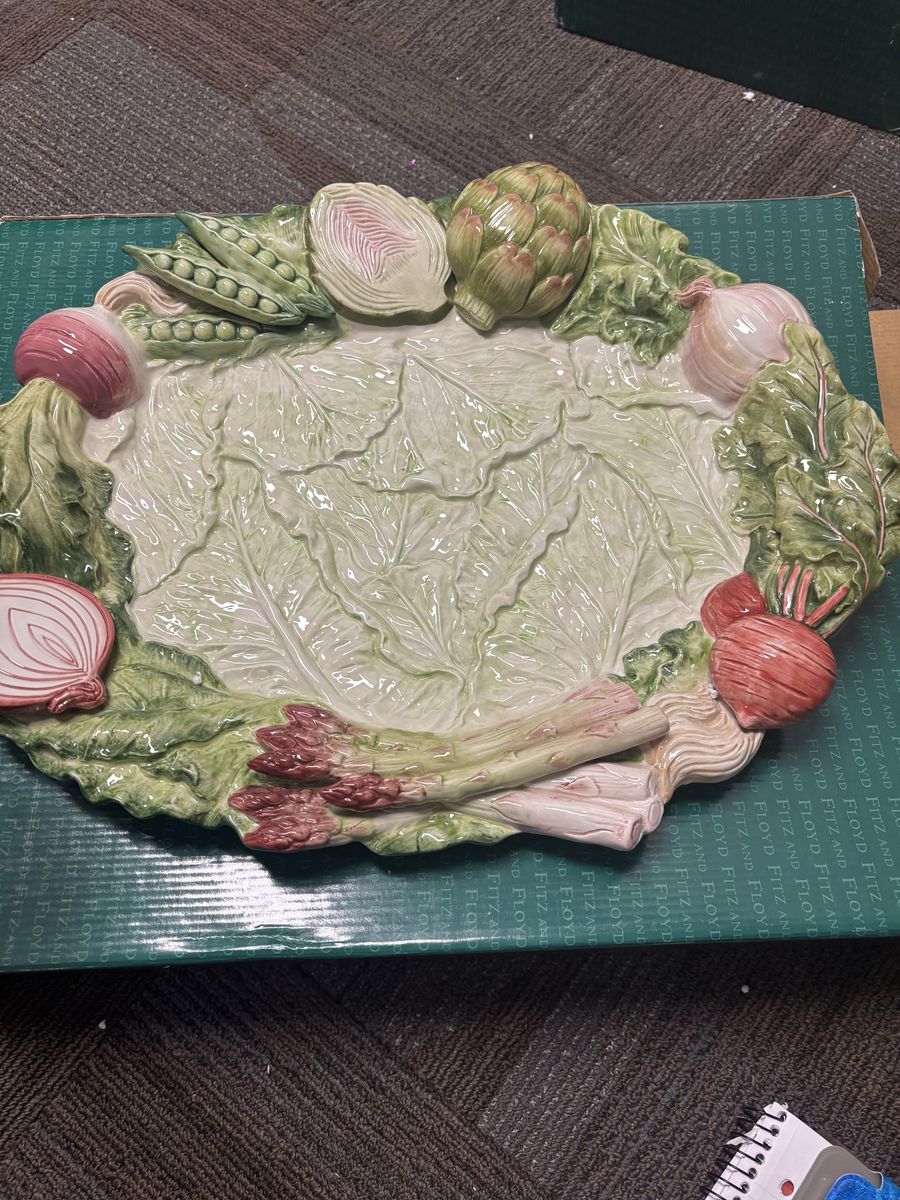 Fitz & Floyd large Spring Vegtable Platter