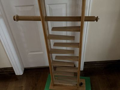 Tall wooden marble tower 41” tall 2 feet wide