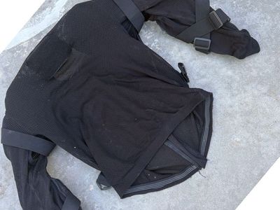 upper body protection, hard shell zip up size small