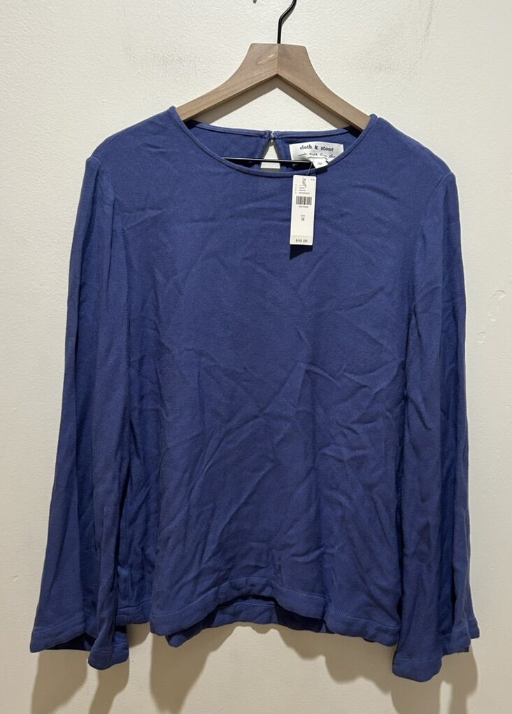 NWT Cloth & Stone By Anthropologie Blue Top Medium