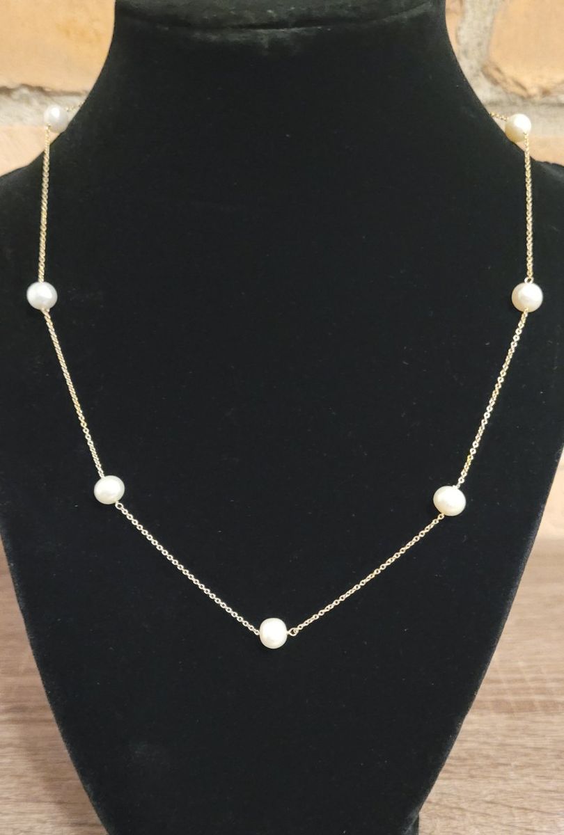 Vintage 14k gold/freshwater pearl necklace