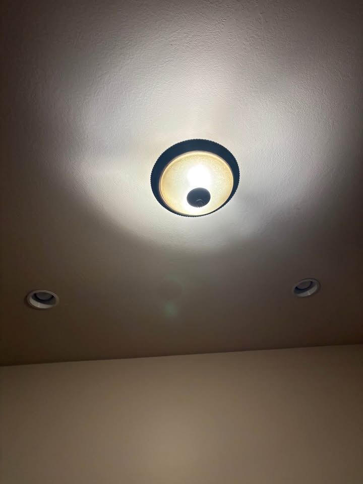 Oil rubbed bronze ceiling light