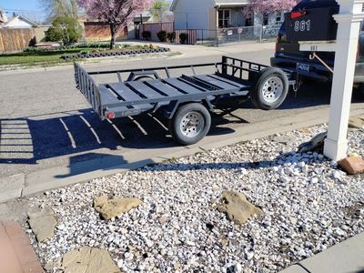 2 atv echo trailer w/ ramps title in hand or 1 side by side