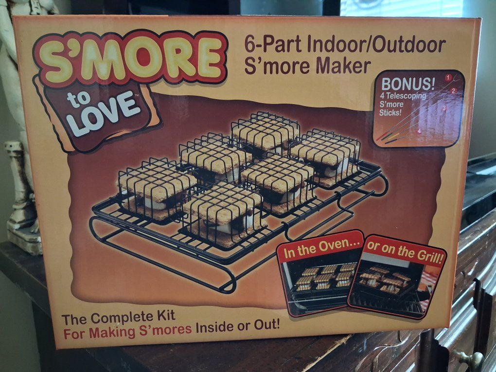 S'More to Love 6-Part Indoor Outdoor S'more Maker Kit with Telescoping Sticks