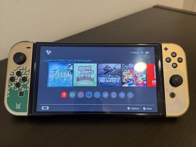 Nintendo Switch OLED Zelda Edition extras 512 GB card