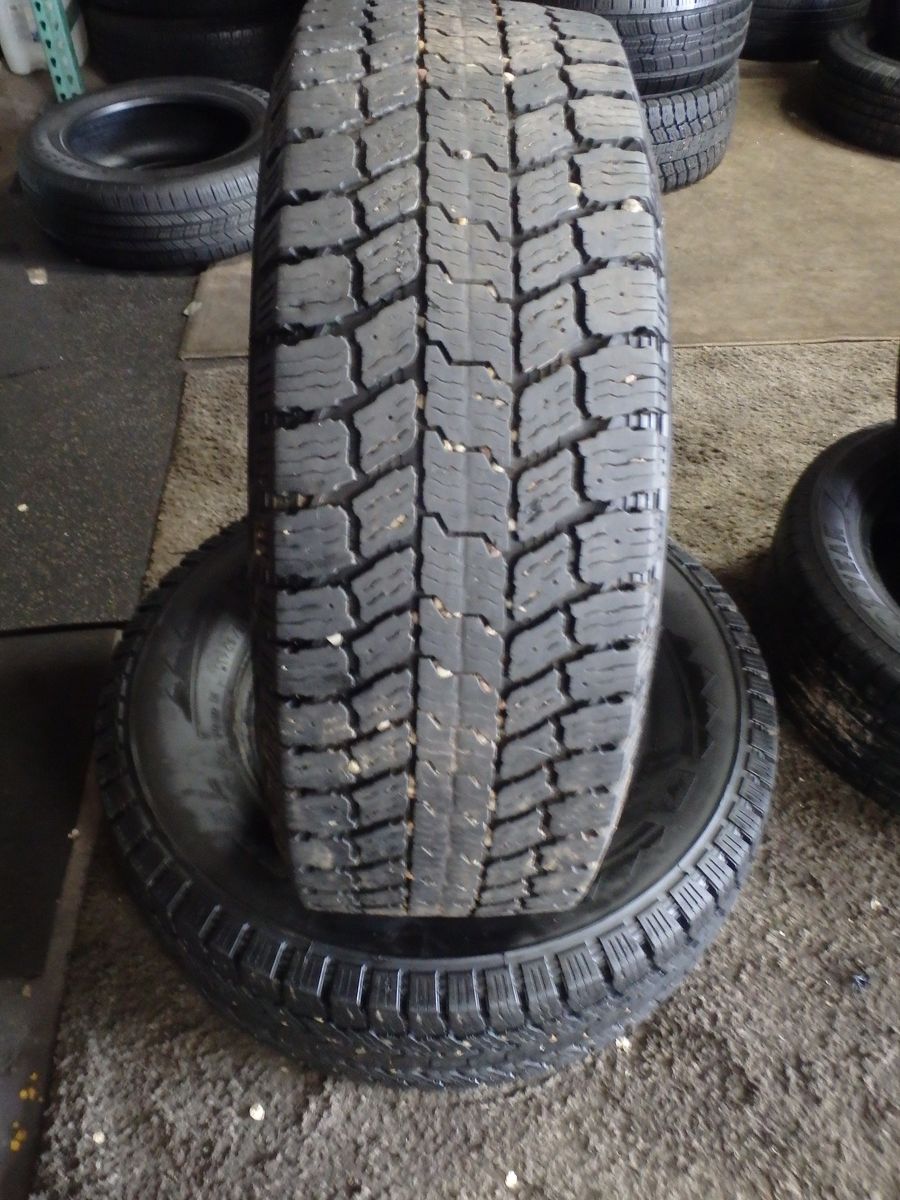265/70R17 GENERAL GRABBER ARTIC LT PAIR OF TWO USED TIRES