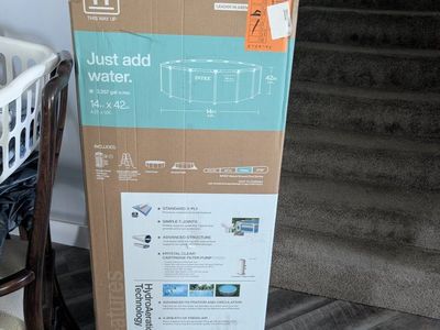 Intex Prism Frame Clearview Above Ground Pool Set 14' x 42"