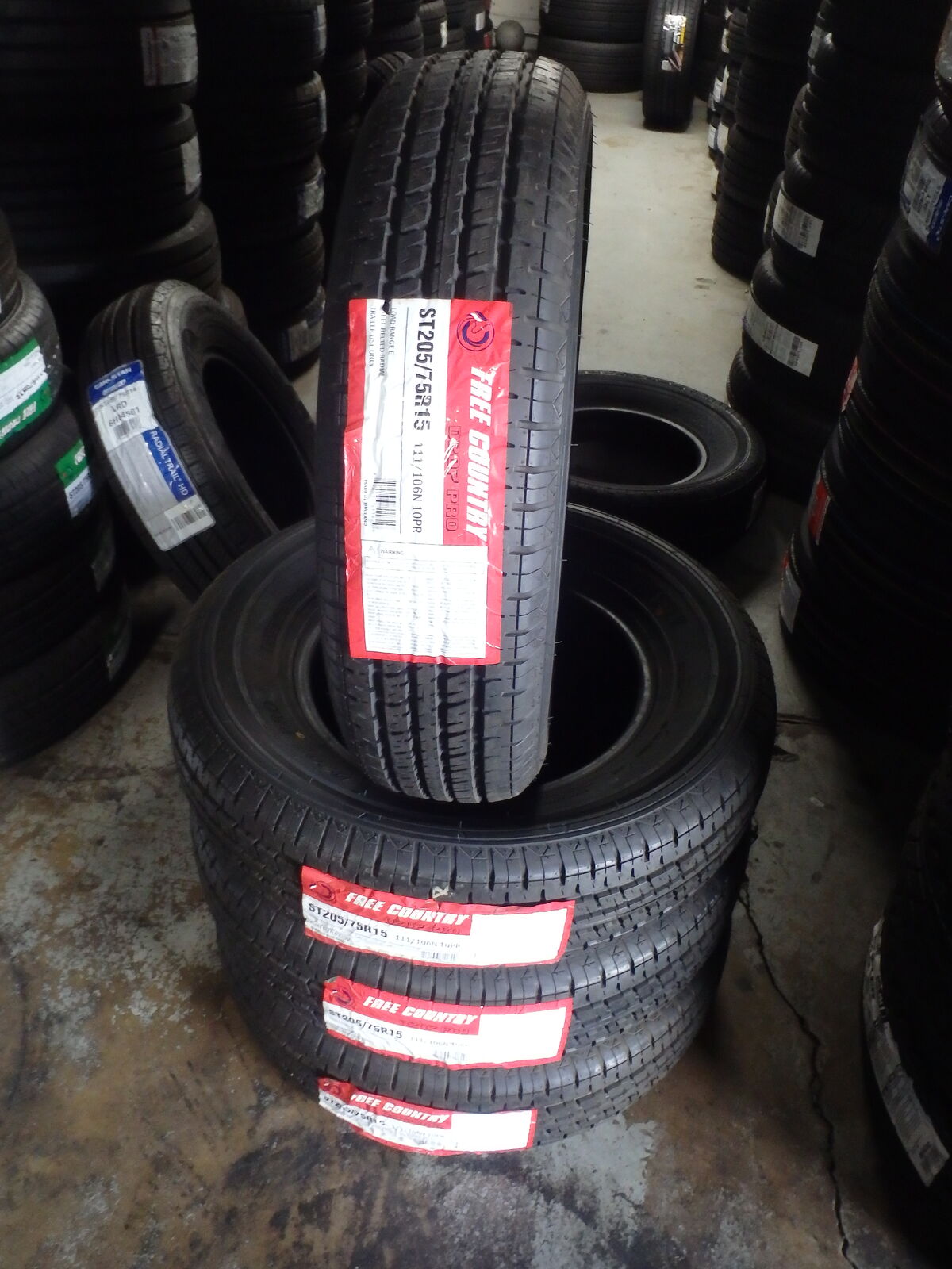 205/75R15 FREE COUNTRY S207 PRO SET OF BRAND NEW TIRES