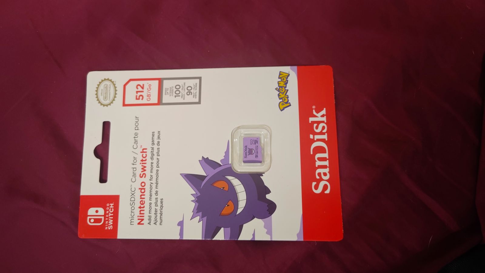 Sandisk 512 GB nintendo sd card