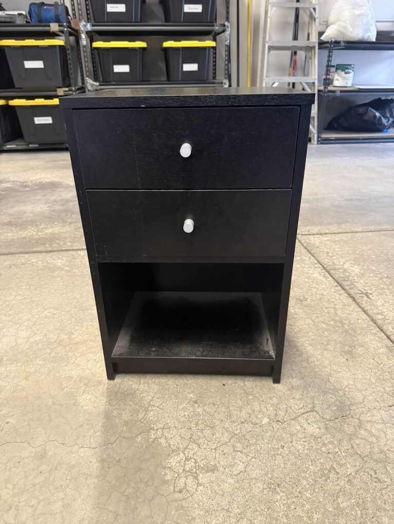 Black nightstand