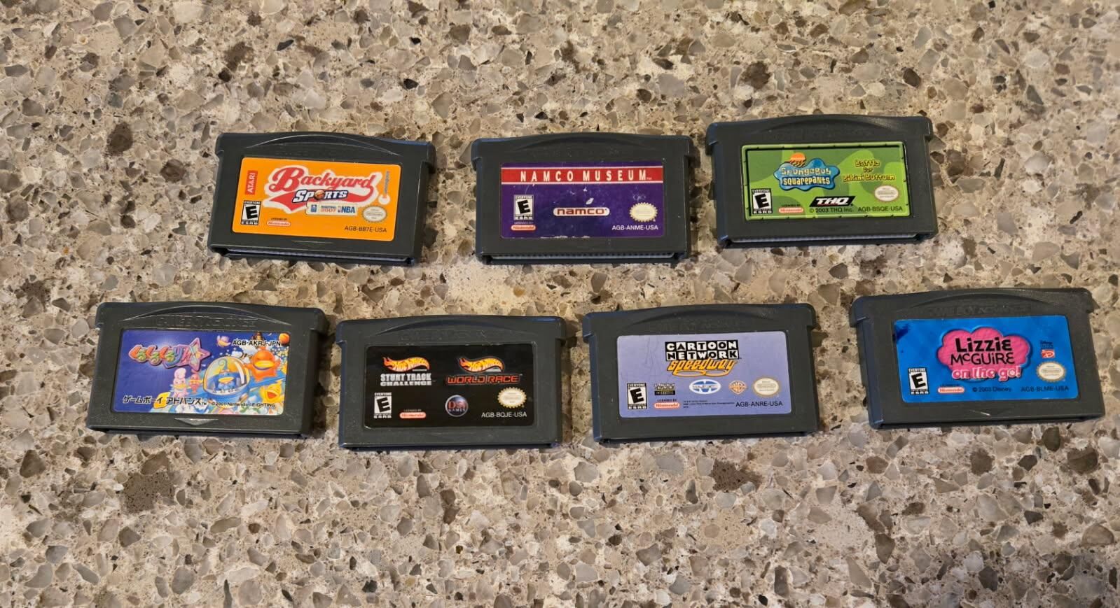 Nintendo Gameboy Advance $5 each including Namco Museum! trades considered!~