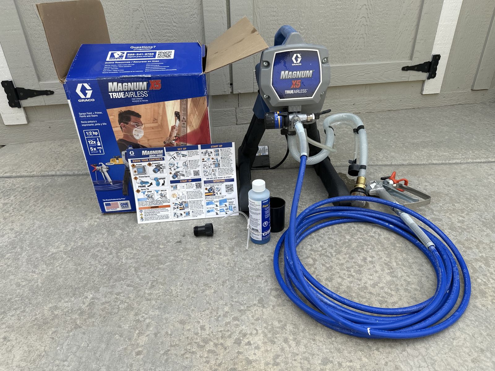 Graco Magnum X5 TrueAirless Paint Sprayer with Hose and Gun - Used, Excellent Condition