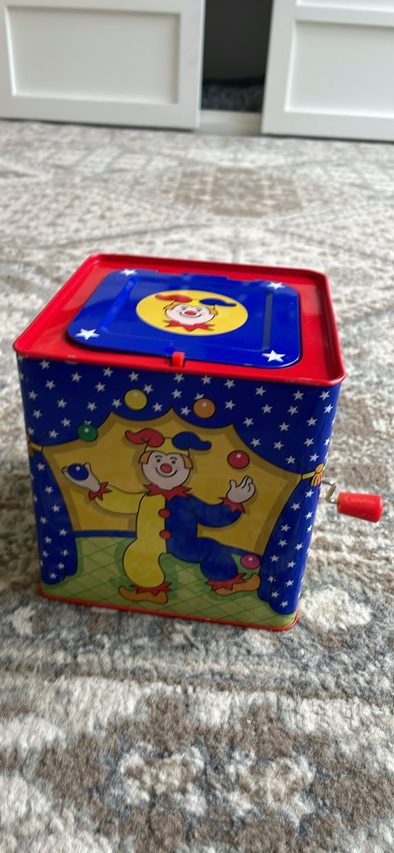 VINTAGE JACK-IN-THE-BOX TOYS SCHYLLING CLOWN CRACKER BARREL