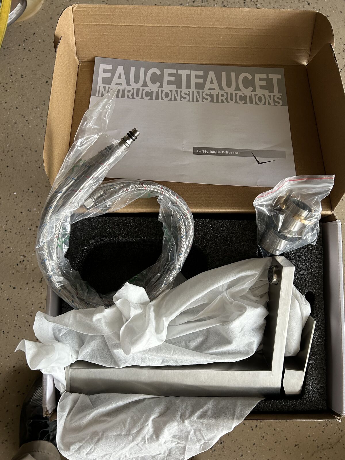 Bathroom faucet stainless steel
