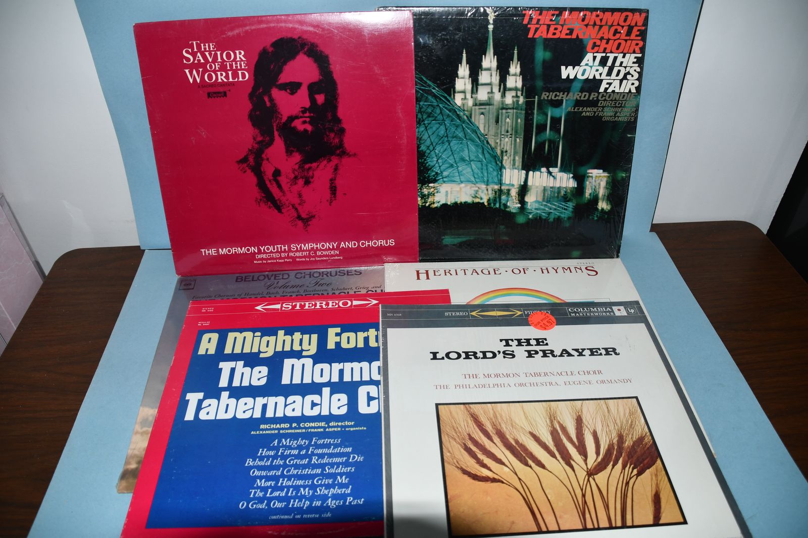 6 VINTAGE VINYL RECORDS ~ THE MORMON TABERNACLE CHOIR ~ ALL FOR $5