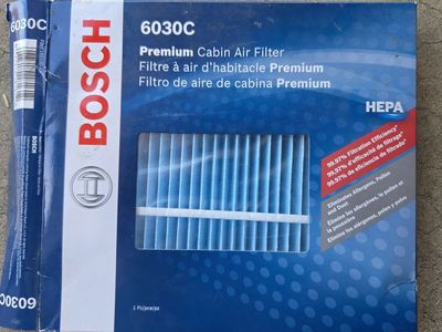 BOSCH Car Cabin Air Filter - 6030C HEPA Filter