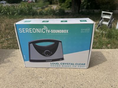 Serene Innovations SEREONIC TV-Soundbox Wireless Portable Speaker for Clear TV Audio - New