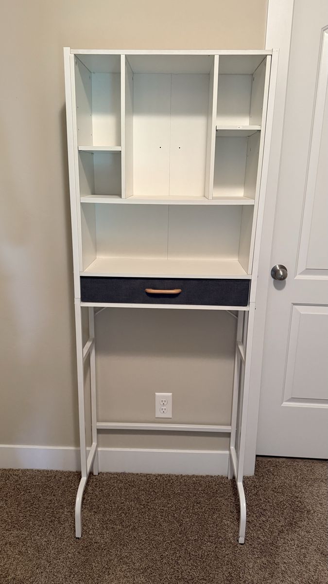 White over the toilet storage shelf - like new