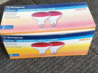 Westinghouse 250W Infrared Heat Lamp Bulbs 2-Pack