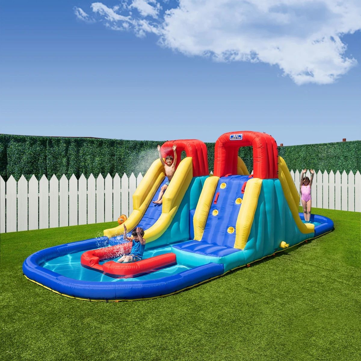 Sportspower Racetrack INF-2557 Inflatable Water Slide & Blower 1748722 #97458