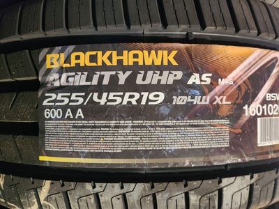 255/45r19 blackhawk agility uhp