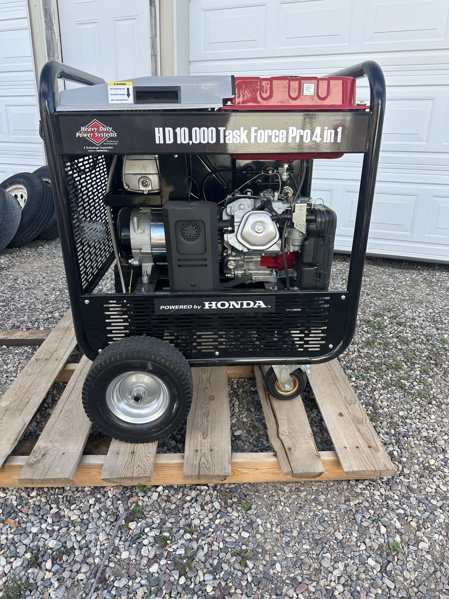 Heavy Duty Power Systems HD 10,000 Task Force Pro 4-in-1 Generator - Powered by Honda