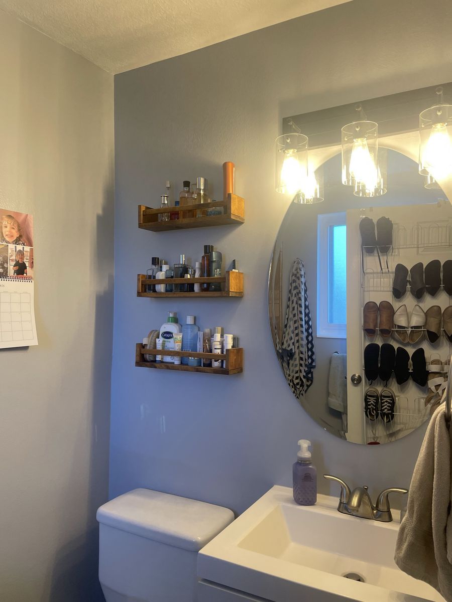 Three Wooden Shelves