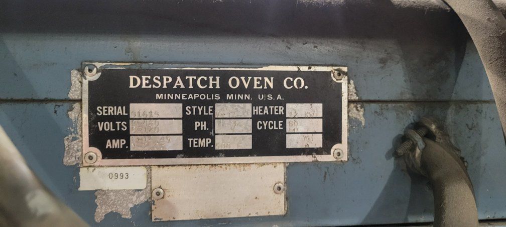despatch oven, temper oven, powder coat,