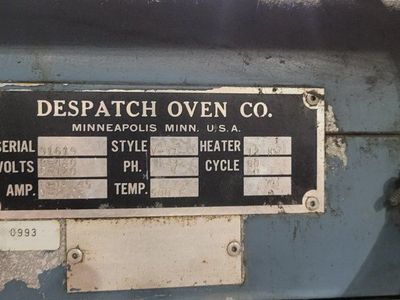 despatch oven, temper oven, powder coat,