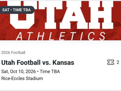 2 Tickets: Utah Football vs. Kansas - Sat, Oct 10, 2026