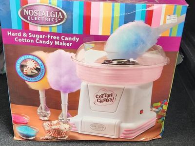 Nostalgia cotton candy hard and sugar free candy maker