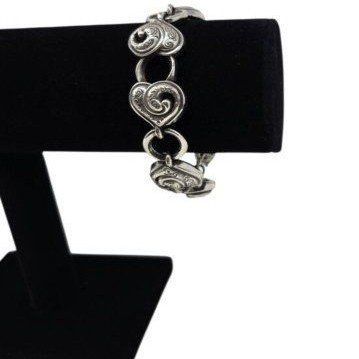 Brighton Penelope Heart Link Silver Plated Bracelet