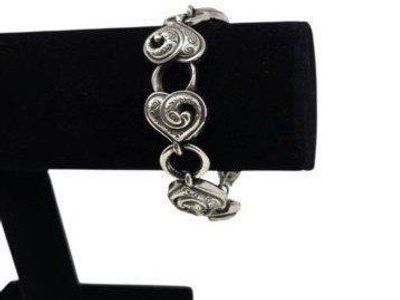 Brighton Penelope Heart Link Silver Plated Bracelet