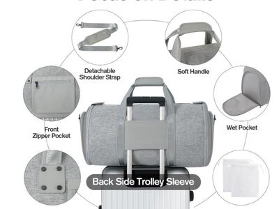 New in box Garment Bag with Shoe Compartment