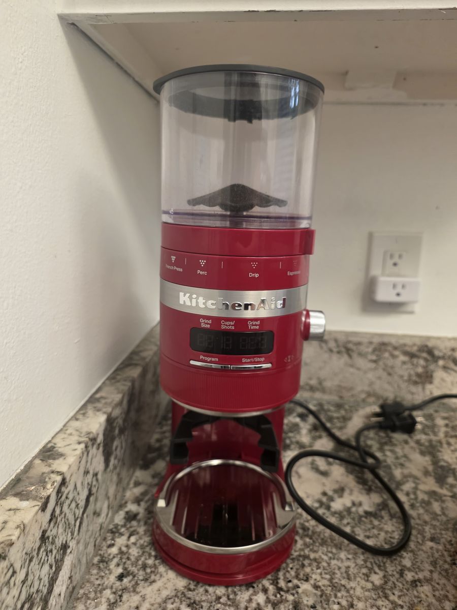 KitchenAid Burr Coffee Grinder – Red