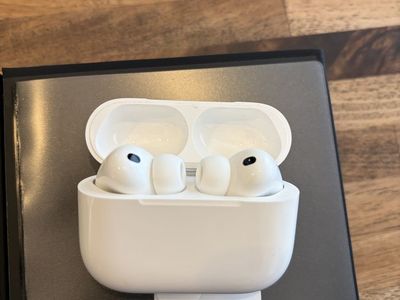 AirPods Pro 3, with DBrand case
