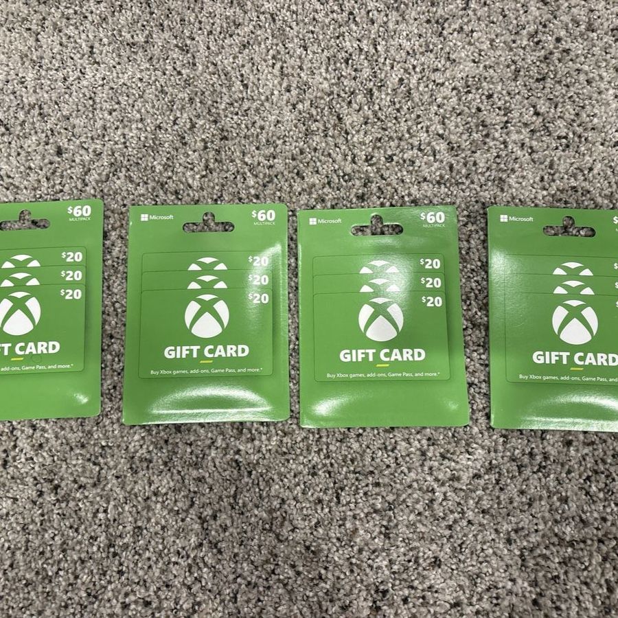 Xbox Gift Card Multipack $60 (Four Packs Available)