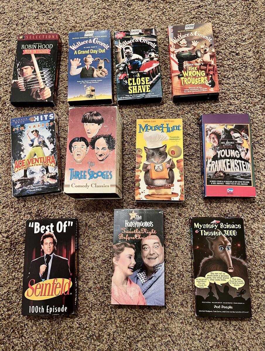 Classic Movies and Shows on VHS Tapes