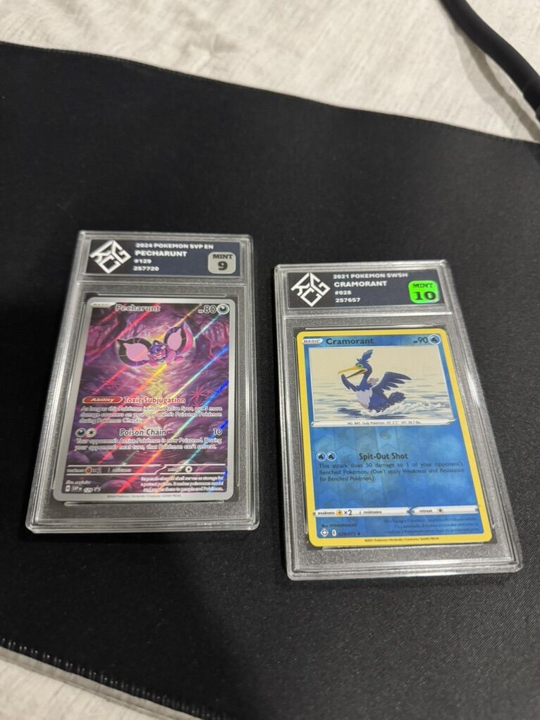 2 Graded Pokemon Cards