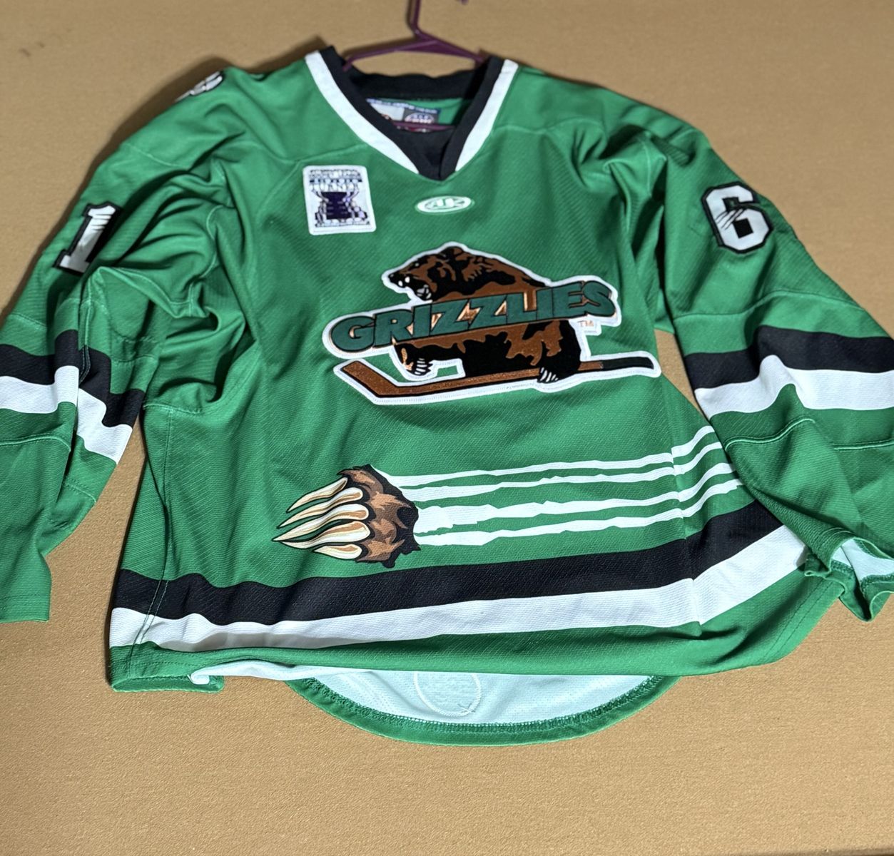Utah Grizzlies Game Worn and Autographed Jersey
