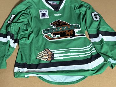 Utah Grizzlies Game Worn and Autographed Jersey