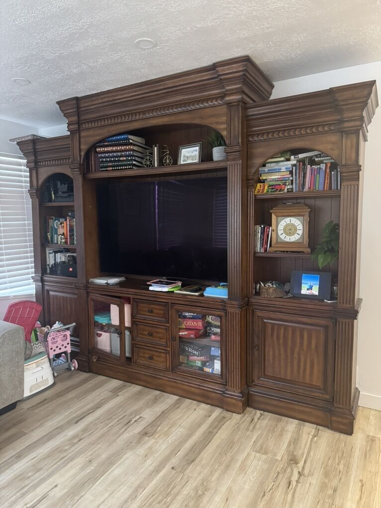 Solid Wood Entertainment Center