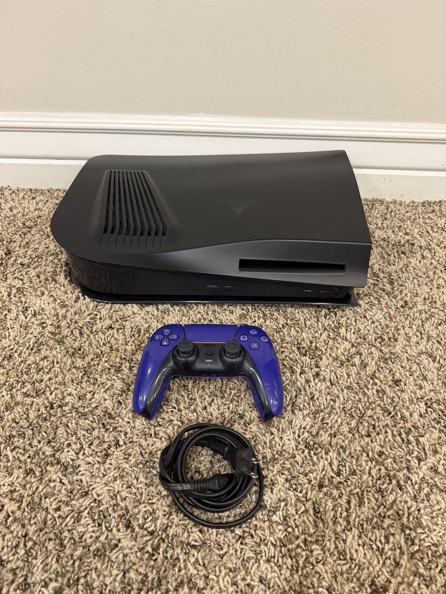 PS5 Black Custom Plates