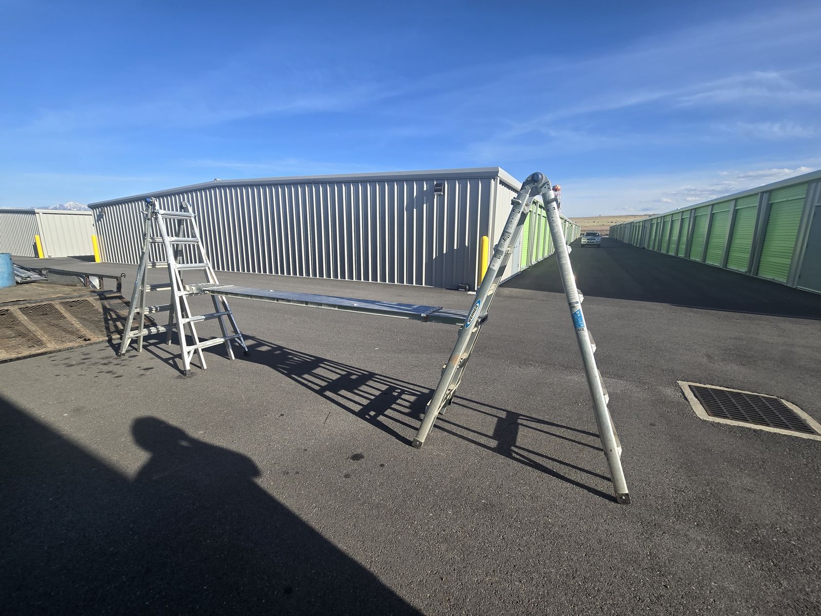 Werner extension ladder and plank