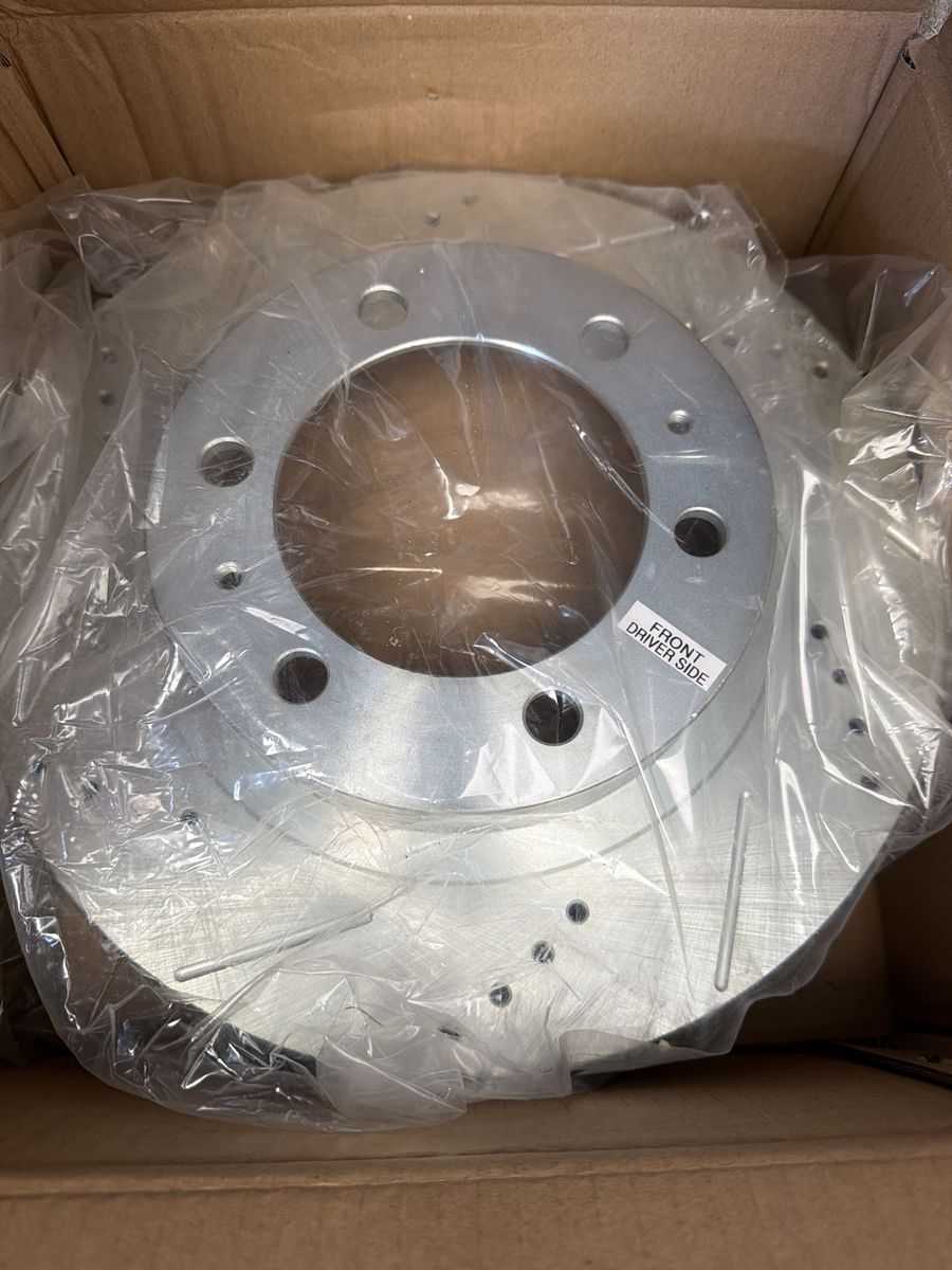 PowerStop Evolution Front Brake Rotors For Toyota 4Runner 2003-09 |FJ Cruiser 2007-14 |Tacoma 2005-23 - Drilled and Slotted Perf
