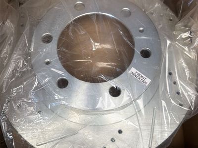 PowerStop Evolution Front Brake Rotors For Toyota 4Runner 2003-09 |FJ Cruiser 2007-14 |Tacoma 2005-23 - Drilled and Slotted Perf